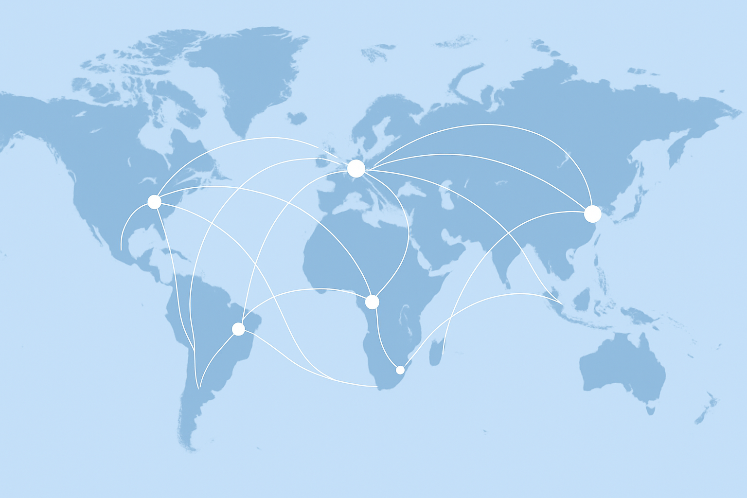 Mapa do comércio mundial