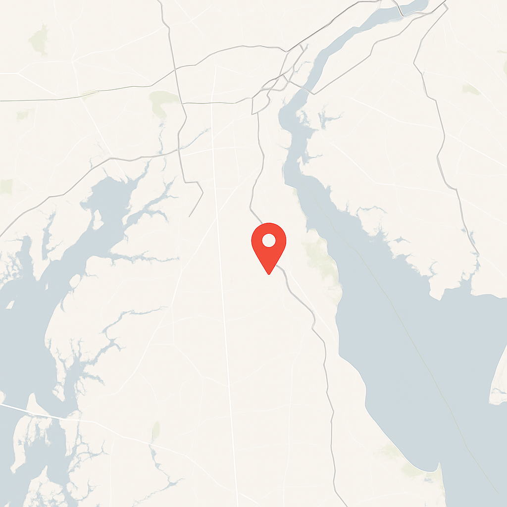 Our location on a world map